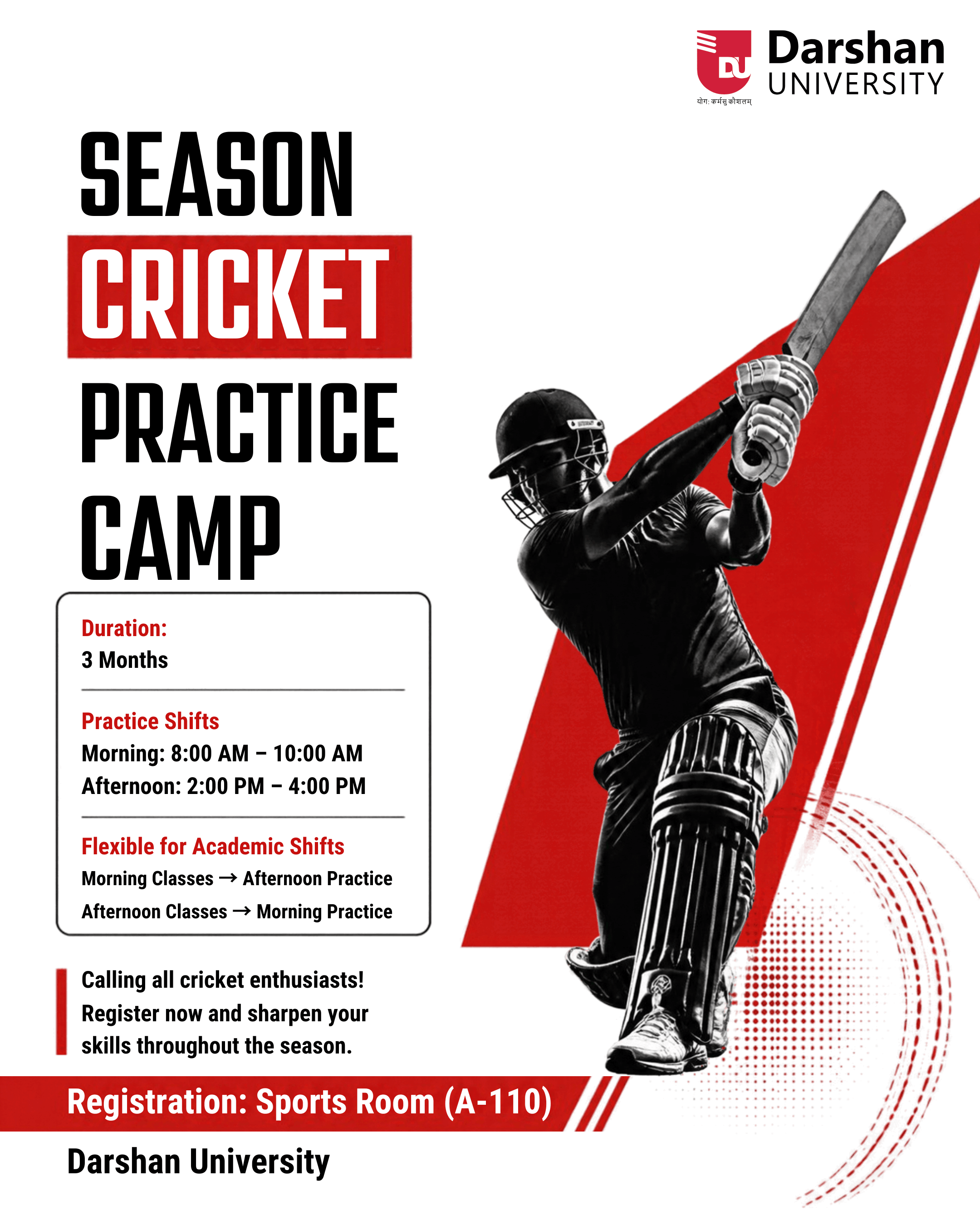 SEASON CRICKET PRACTICE CAMP – 2026